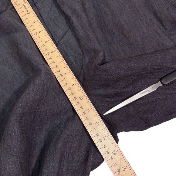 Perry Ellis Linen Drawstring Pants Slate Gray Mens Size 40 Straight Casual NWT - Picture 10 of 13